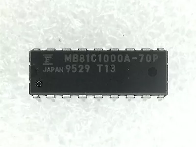 MB81C1000A-70P FUJITSU 1MEGABIT Dynamic Ram 2 PIECES • $14.80