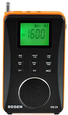 Degen DE26 Rechargeable AM/FM Shortwave Radio  Portable Speaker & MP3 Player • $29.99