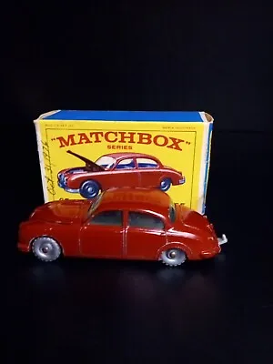 Matchbox #65B Jaguar 3.4 Litre Saloon 1962 SPW In Solid Original RARE E Type Box • $95