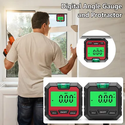 £11.99 • Buy Magnetic Digital Angle Finder Gauge  With Soak Water Inclinometer Protractor LCD