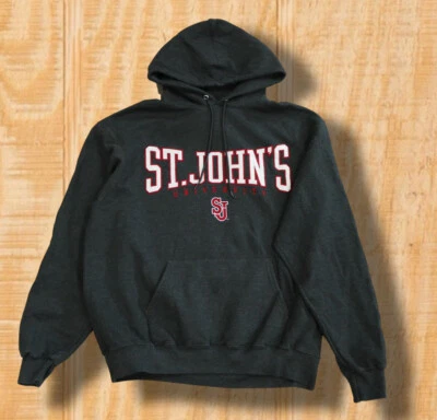 $34.99 • Buy Vintage Champion St. Johns University Large Red Storm Hoodie Red Sweat Shirt