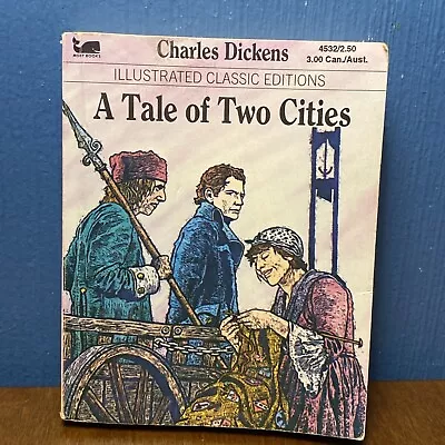 A Tale Of Two Cities Charles Dickens Illustrated Classic Editions Moby 1983 VTG • $3.69