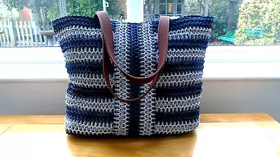 Large Marks & Spencer Collection Woven Raffia Shopping Picnic Or Beach Bag • £12.99