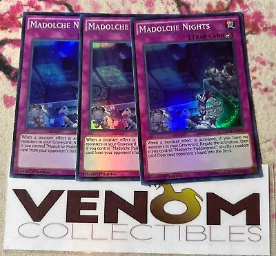 3x (M/NM) - Madolche Nights - MP14-EN051 - Super Rare - 1st Edition YuGiOh • $6.75