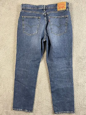 Levis 514 Jeans Mens Size 34x30 Blue Dark Wash Denim Straight Leg Slim Fit • $19.45