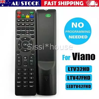 Fits Viano TV Remote Control LTV32HD LTV47FHD LEDTV42FHD HDTV Smart LCD LED TV • $21.32