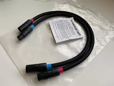 0.5m Monster Cable Sigma M∑2000 Balanced XLR Interconnect Cable Pair • $135