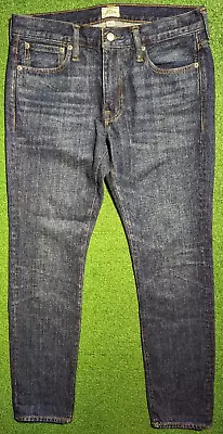 J Crew 484 Slim Fit Tapered Leg Denim Blue Jeans Dark Wash Men's Size 32x32 NWT • $25.99