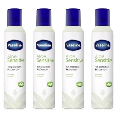 Vaseline Aloe Sensitive Deodorant - 4×250ml • £19.80