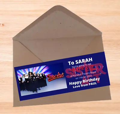 £4.50 • Buy SISTER ACT The Musical  Personalised Theatre  Gift Ticket Christmas Birthday