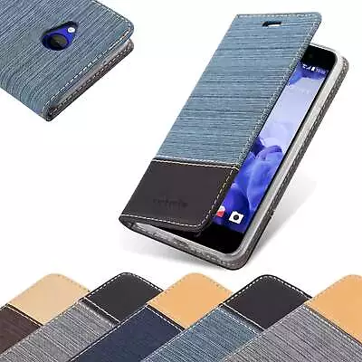 Case For HTC U PLAY Protection Phone Cover Book Wallet Magnetic • $9.99