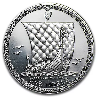 1986 Isle Of Man 1 Oz Platinum Noble BU • $1142.86