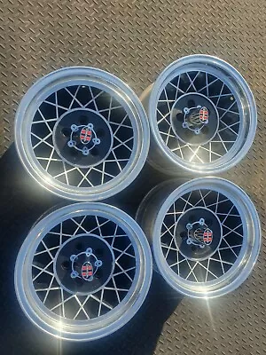 Aunger Hotwire 14 X 7 Suit Holden HD HR HK HT HG Torana Polished New Nuts/caps  • $1595