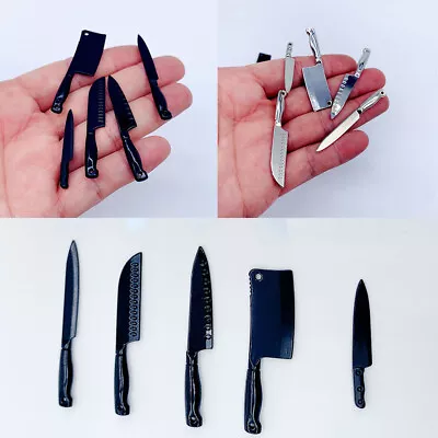 5PC Dollhouse Miniatures Fruit Knife Model Pretend Play 1/6 Scale Kitchen Toys • $7.29