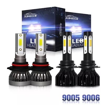 9006+9005 Hi Low Beam LED Headlight Kit For Honda Accord 90-2012 Civic 2004-2015 • $33.99