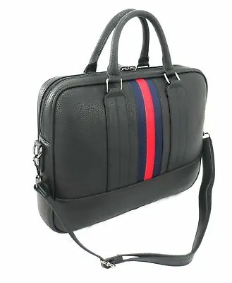 £21.99 • Buy Mens Faux Leather Laptop Bag Briefcase Messenger Office Work Shoulder Cabin Bag