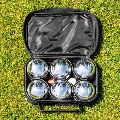 £23.99 • Buy Harrier French Boules Set (Deluxe) | CHROME IRON Balls Garden Game + Carry Bag