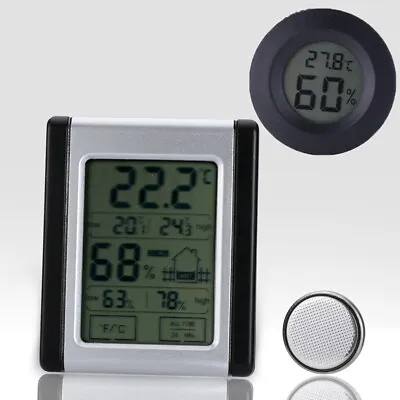 $12.29 • Buy Indoor Room Digital LCD Thermometer Hygrometer Temperature Humidity Monitor USA