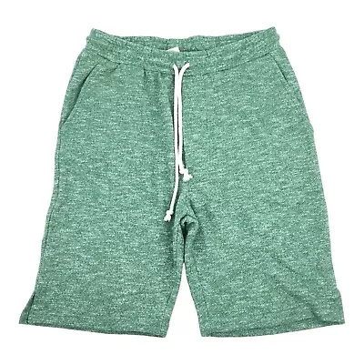 Manwan Walk Classic Fit Jogger Gym Drawstring Knit Shorts Size Small Mens Green • $12.75