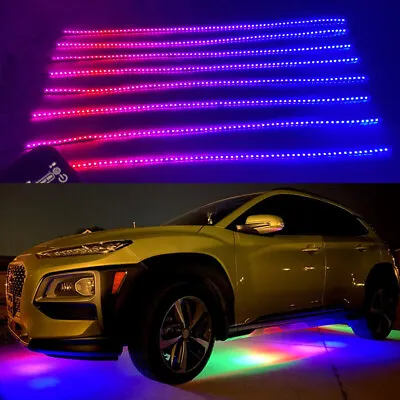 8PCS 4Feet Single Row 48  RGB Dream Color CHASER Strips Lights Bluetooth Control • $159.16