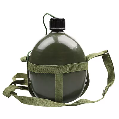 Aluminum Army Canteen Military Water Bottle Portable Kettle For Outdoor Camping • $12.60