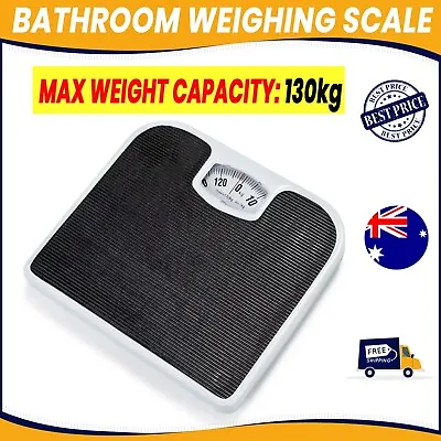 Bathroom Scale Mechanical Machine Weighing Scales 130kg Body Weight Display • $10.78
