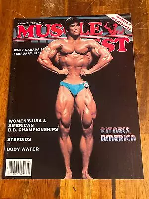 MUSCLE DIGEST Bodybuilding Magazine With Poster JEFF KING 2-84 • $10