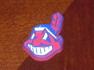 CLEVELAND INDIANS Vintage Old MLB RUBBER Baseball FRIDGE MAGNET Standings Board • $29.94