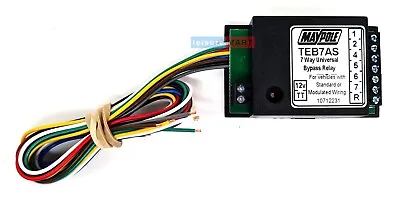 Smart Universal 7 Way Bypass Relay For Towbar Towing Canbus Wiring TEB7AS 3877B • £19.99