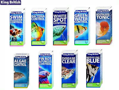 King British Tropical Coldwater Aquarium Fish Tank Disease Treatment Medicine • £8.99