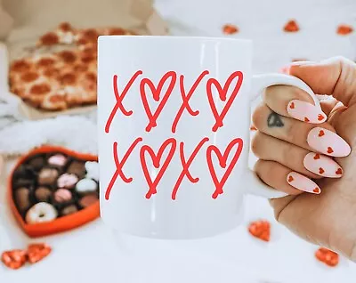 Xoxo Hugs And Kisses Coffee Mug For Her Valentines Day Gifts Be Mine Hello Valen • $26.99