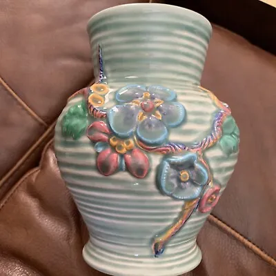 £65 • Buy Vintage Newport Pottery Clarice Cliff My Garden Green Vase 912