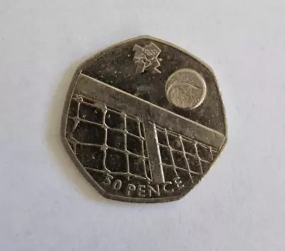 Olympic 2012 50p Coin - Circulated - Good Condition - Tennis • £4.49