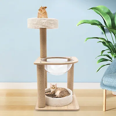 3-Tier Cat Activity Tree Homes For Pets Cat Furniture W/ Scratching Posts New • $75.05