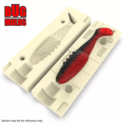 $25.38 • Buy Bait DIY Fishing Mold Soft Plastic Baits Lure Plastisol Bass Reno Killer