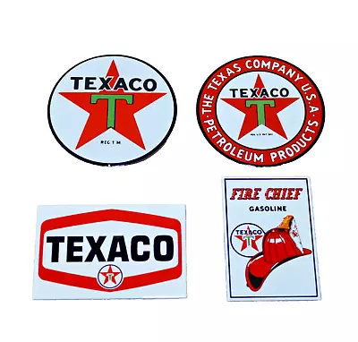 Texaco ~ Automotive Gasoline Co Advertising Fridge Magnets Set Of 4 • $21.71