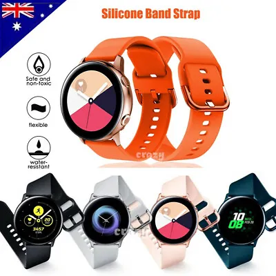 For Samsung Galaxy Watch Active 2  40mm /44mm Silicone Sport Wrist Band Strap • $7.98