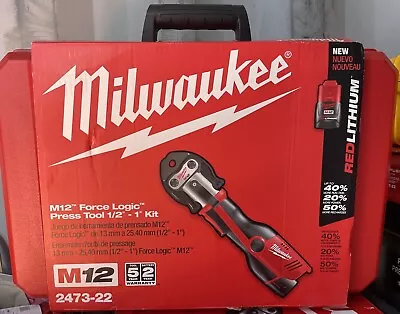 (NEW) Milwaukee 2473-22 M12 Force Logic Press Tool Kit W/Jaws • $1300