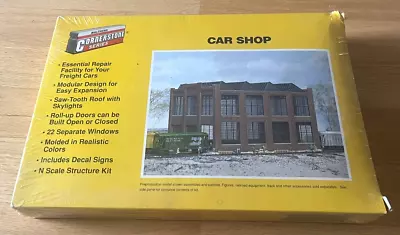 Walthers Cornerstone N Scale Car Shop Building Kit # 933-3228 Brand New - Sealed • $45