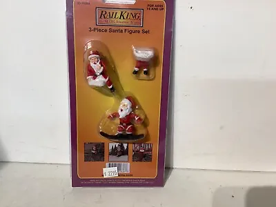 MTH 30-11089 O Christmas RailKing Santa Figure Set (Set Of 3) • $10