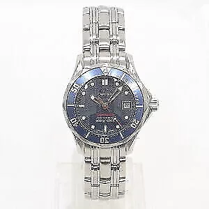 USED OMEGA SEAMASTER DIVER 300 28mm 2224.80 Blalck Women's Watch • $2432.79