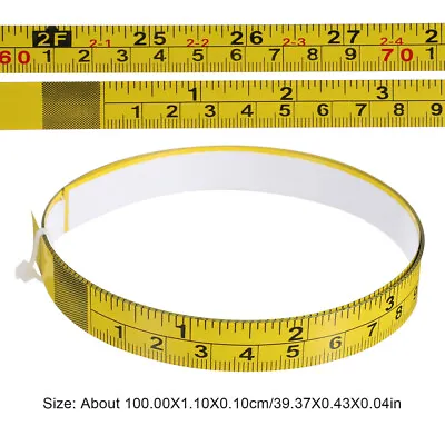 3 Pcs Self-Adhesive Measuring Tapes And Metric Scales Workbench Rulers • £14.46