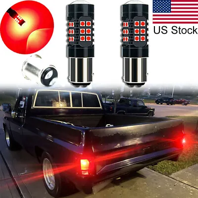 For 1975-86 Chevrolet C10 K10 C20 1157 LED Red Strobe Flashing Brake Tail Bulbs  • $18.99