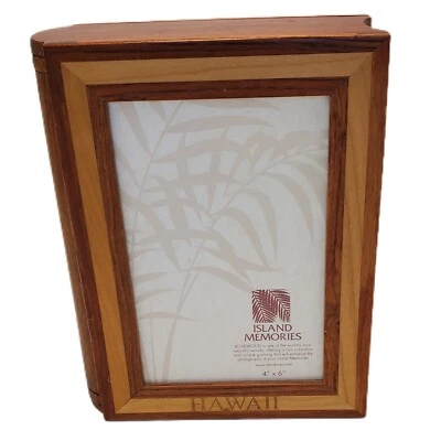 $13.99 • Buy Rosewood Photo Album Display Storage Box Holds 101 - 4 X6  Photos HAWAII