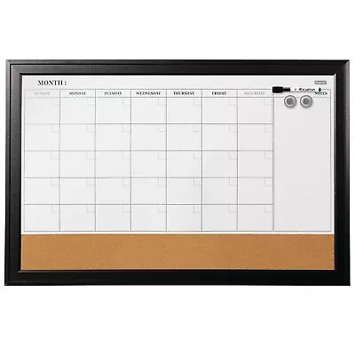 Quartet Home Décor Magnetic Combination Calendar Board 23  X 35  Dry-Erase & • $49
