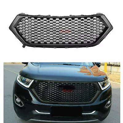 Front Bumper Upper Grille Honeycomb Mesh Grill For Ford Edge 2015 - 2018 Black • $192