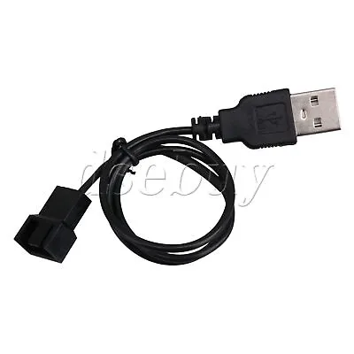 Black USB To 3 PIN Fan Power Connector Cable 5V Output For Computer • $7.82
