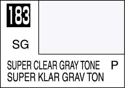 Mr. Hobby Mr. Colour - 183 - Super Clear Gray Tone 10ml Acrylic Model Paint • £1.99