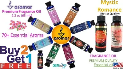 70+ Scents Aromar Premium Essential Fragrance Aromatherapy Oil 65mL/2.2oz Bottle • $6.95