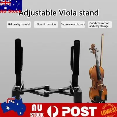$15.49 • Buy Wood Violin Stand Portable Folding Guitar Instruments Ukulele Rack (Black)